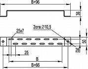 Крепление к стене 100 мм для вертикального монтажа