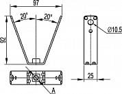 Крепление к профнастилу V-образное М10